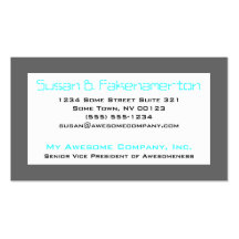 Retro 80's Mixtape  - Bright Blue and Grey Business Card