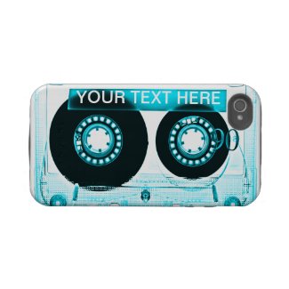 Retro 80s Mixtape iPhone4 Turquoise casematecase