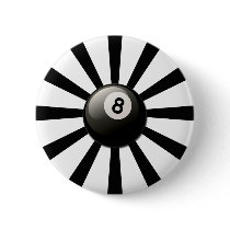 RETRO 8 BALL BUTTON