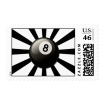 RETRO 8 BALL POSTAGE STAMP