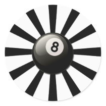 RETRO 8 BALL stickers by dgpaulart RETRO 8 BALL stickers