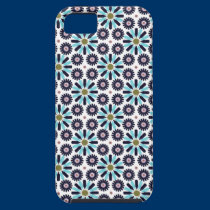 retro abstract blue star flower iphone 5 case casemate cases