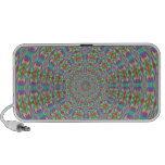 Retro Abstract Kaleidoscope 70s Doodle Travel Speakers