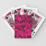 Retro Abstract Magenta Pink Playing Cards