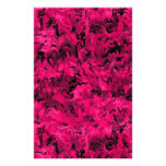 Retro Abstract Magenta Pink Stationery