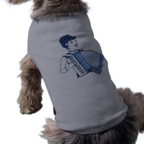 Retro Accordion Lady pet clothing by opheliasart Retro Accordion Lady pet clothing