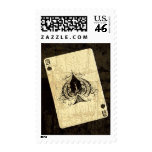 Retro Ace of Spades postage