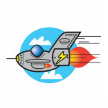 retro aeroplane jet cut outs