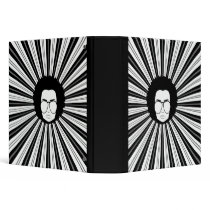 retro afro dude black and white-01 binders