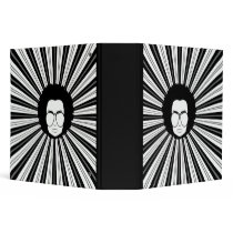 retro afro dude black and white-01 binders