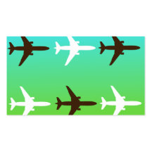Retro Airplaine Business Card Template
