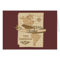 Retro Airplane Greeting Cards