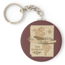 Retro Airplane Key Chains