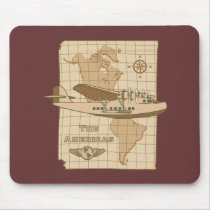 Retro Airplane Mouse Pads