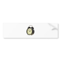Retro alarm clock bumper sticker