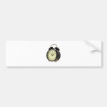 Retro alarm clock bumper sticker