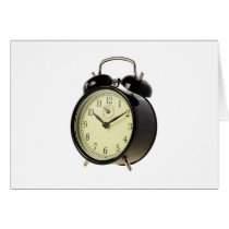 Retro alarm clock cards