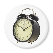 Retro alarm clock fridge magnet