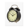 Retro alarm clock post card