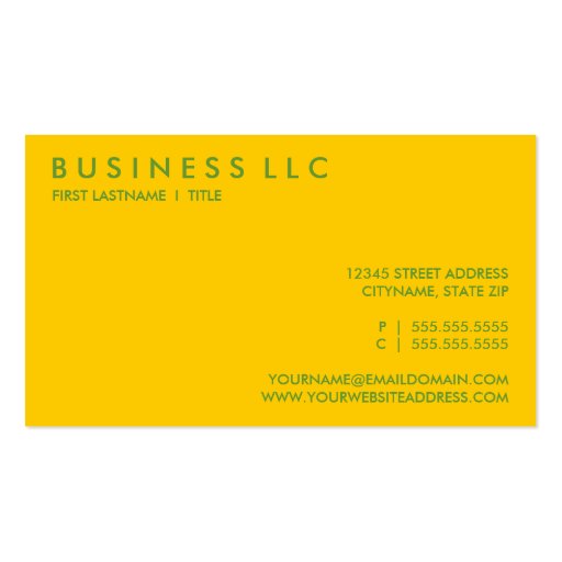 retro ALLERGIST Business Card Template (back side)