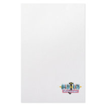 retro alley cats lounge sign stationery paper