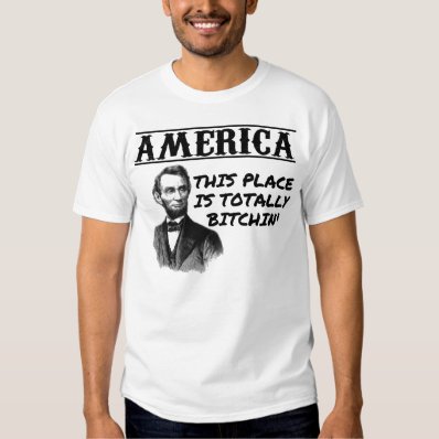 Retro America With Abraham Lincoln T Shirt