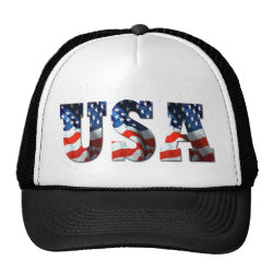 RETRO AMERICAN TRUCKER HAT - 3D USA Patriotic Cap