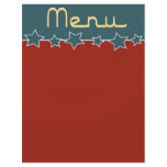 Retro Americana menu Custom Flyer