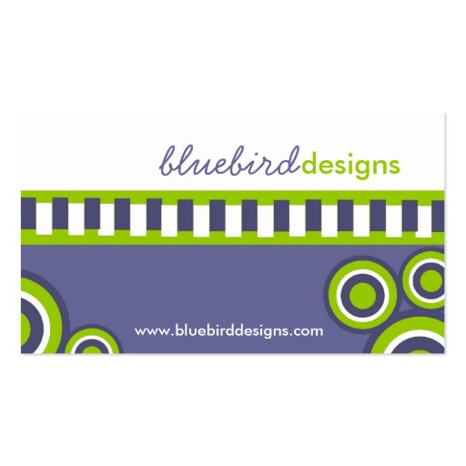Retro and Modern Business Card (front side)