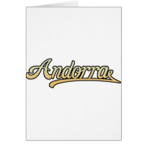 Retro Andorra Greeting Cards