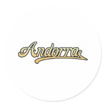 Retro Andorra stickers