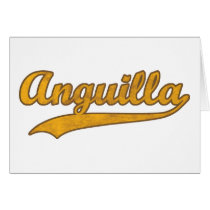 Retro Anguilla Greeting Cards