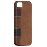 Retro Antique Book, faux leather bound brown casemate cases
