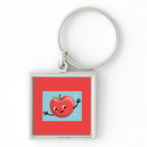 Retro Apple Guy keychains by JuJuGarden Retro Apple Guy keychains