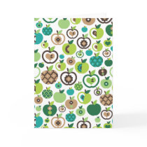 Retro apple pattern get well card (blanco inside) cards