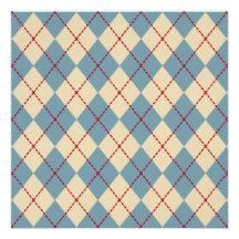 Retro Argyle Invitations