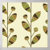 Retro Art Deco Plant Posters