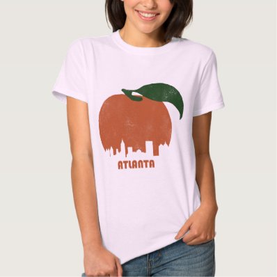 Retro Atlanta Skyline-Women T-shirt