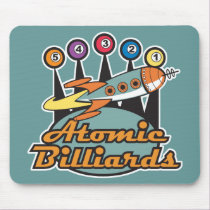 retro atomic billiards sign mousepads