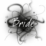 Retro Atomic Bride - Black & White