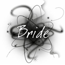 Retro Atomic Bride - Black & White