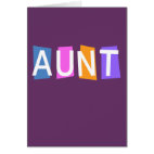 Retro Aunt Greeting Card