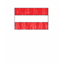 Retro Austria Flag T-shirt by aesthete Retro Austria Flag T-shirt