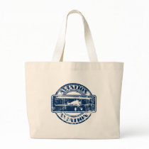 Retro Aviation Art Canvas Bag