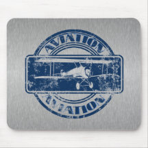 Retro Aviation Art Mouse Pads