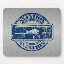 Retro Aviation Art Mouse Pads