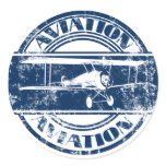 Retro Aviation Art Stickers
