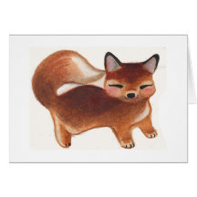 Retro Baby Fox Cards