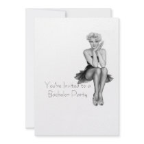 Retro Bachelor Party Invitation