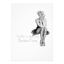Retro Bachelor Party Invitation Template